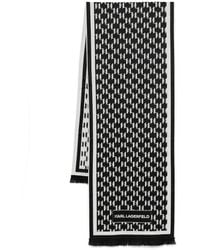 Karl Lagerfeld - Monogram Wool Scarf - Lyst