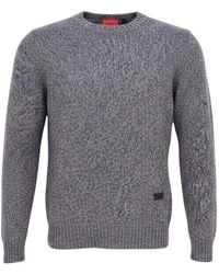 Isaia - Marl-Knit Crew-Neck Sweater - Lyst