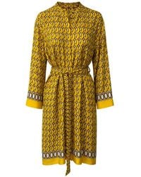 Max Mara - Geometric-Print Mini Dress - Lyst