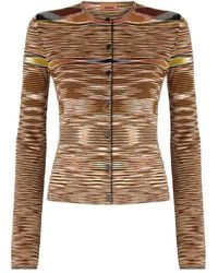 Missoni - Patterned Wool-Blend Cardigan - Lyst