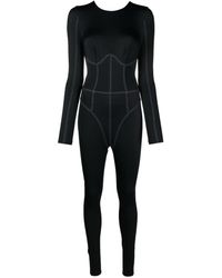 Noire Swimwear - Costume intero con cuciture a contrasto - Lyst