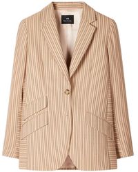 Paul Smith - Single-Breasted Striped Blazer - Lyst