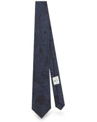 Etro - Silk Jacquard Tie With Paisley Motif - Lyst