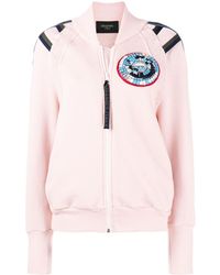 Mr & Mrs Italy Patched Bomber Jacket - Pink
