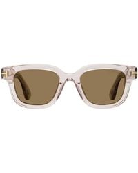 Tom Ford - Alternative Fit Rectangular-Frame Sunglasses - Lyst