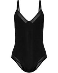 Heist - Sheer-Panelled Bodysuit - Lyst
