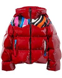 PUCCI - Marmo-print Hooded Quilted Jacket - Women's - Polyurethane/polyamide - Lyst