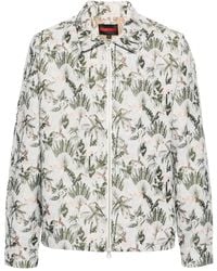 Pleasures - Giacca-Camicia Parrot Work Con Zip - Lyst