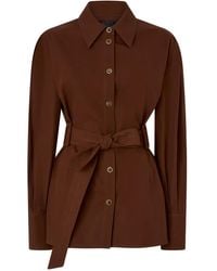 Pinko - Top Met Ceintuur En Kraag - Lyst