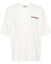 A PAPER KID - Logo-Print Cotton T-Shirt - Lyst