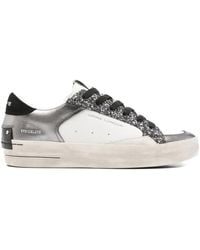 Crime London - Sk8 Deluxe Glitter-Detail Sneakers - Lyst