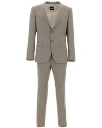 BOSS - Micro-Pattern Suit - Lyst