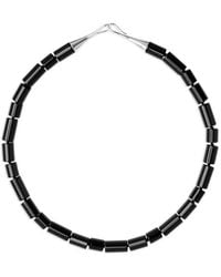 LIE STUDIO - Collier The Sadie À Perles En Onyx - Lyst