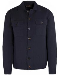 Moorer - Allyn Buttoned Patch-Pocket Cardigan - Lyst