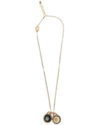 DSquared² - Floral-Pendant Curb-Chain Necklace - Lyst