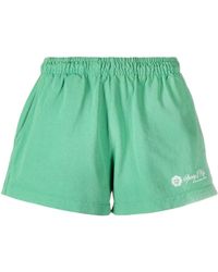 Sporty & Rich - Pantalones cortos de chándal con logo estampado - Lyst