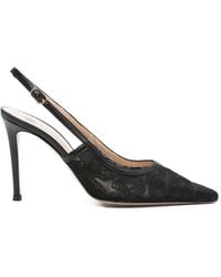 Roberto Festa - Floral-Lace Slingback Pumps - Lyst