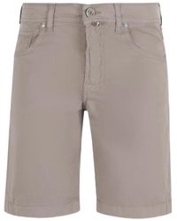 Jacob Cohen - Logo-Patch Five-Pocket Shorts - Lyst