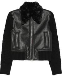 Iceberg - Chaqueta A Paneles Con Cuello De Pelo Sintético - Lyst