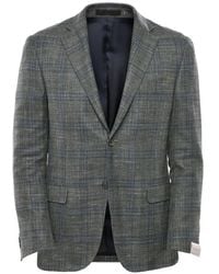 Corneliani - Blazer Gate À Carreaux - Lyst