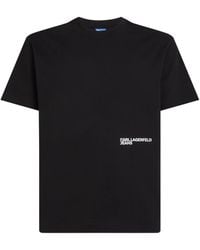 KARL LAGERFELD - Logo-Print T-Shirt - Lyst
