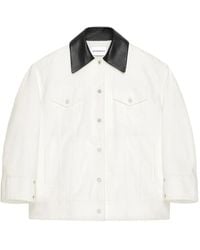 Givenchy - Chaqueta Vaquera Con Cuello De Piel - Lyst