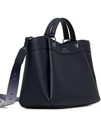 ARMANI EXCHANGE - Borsa Tote Grande Con Stampa Logo - Lyst