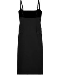 Tory Burch - Midikleid Aus Krepp - Lyst