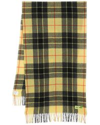 Acne Studios - Karierter Schal Mit Fransen - Lyst