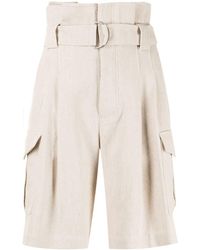 Goen.J - Belted Paperbag-waist Bermuda Shorts - Lyst