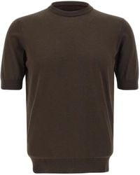 FILIPPO DE LAURENTIIS - Short-Sleeve Mock-Neck T-Shirt - Lyst