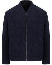 Harris Wharf London - Bouclé-Knit Bomber Jacket - Lyst