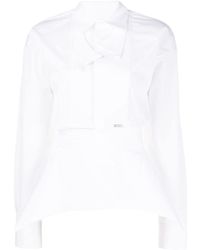 DSquared² Camisa estructurada de manga larga - Blanco
