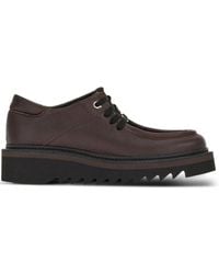 Ferragamo - Chaussures En Cuir À Lacets - Lyst