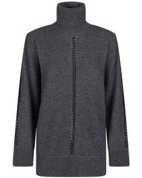 P.A.R.O.S.H. - Pull À Détail Tressé Et Col Roulé - Lyst