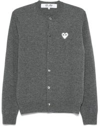 COMME DES GARÇONS PLAY - Cardigan À Patch Logo - Lyst