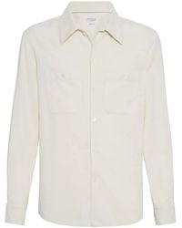 Brunello Cucinelli - Tailored Casual Shirt With Minimalist Design - Lyst