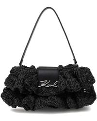 KARL LAGERFELD - Logo-Plaque Shoulder Bag - Lyst