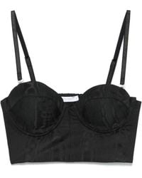 Patrizia Pepe - Bustier-Top Mit Jacquardmuster - Lyst