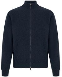 Fedeli - High-Neck Zip-Up Cardigan - Lyst