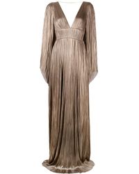 Maria Lucia Hohan Plissé Avondjurk - Bruin