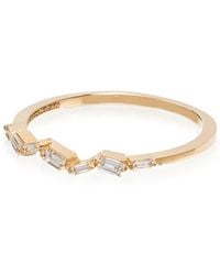 Suzanne Kalan - 18Kt Baguette Diamond Ring - Lyst