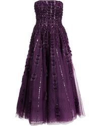 Saiid Kobeisy - Heart-Appliqué Beaded Tulle Dress - Lyst