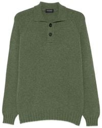 Tagliatore - Voltaire Fine-Knit Long-Sleeve Polo Shirt - Lyst