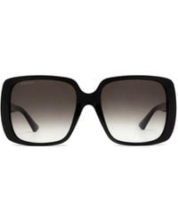 Gucci - Double G Square-Frame Sunglasses - Lyst