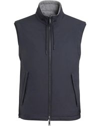 ZEGNA - Reversible Zip-Up Vest - Lyst