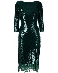 ERMANNO FIRENZE - Sequin-embellished Midi Dress - Lyst