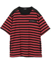 Undercover - T-Shirt Rayé À Poche Zippée - Lyst