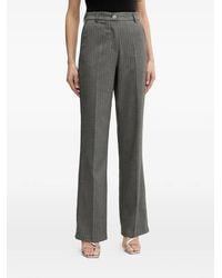 Morgan - Herringbone Striped Trousers - Lyst