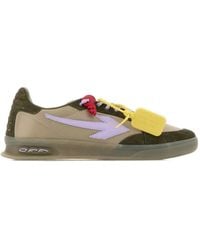 Off-White c/o Virgil Abloh - Off Two-Tone Suede And Fabric End Of Play Sneakers - Lyst